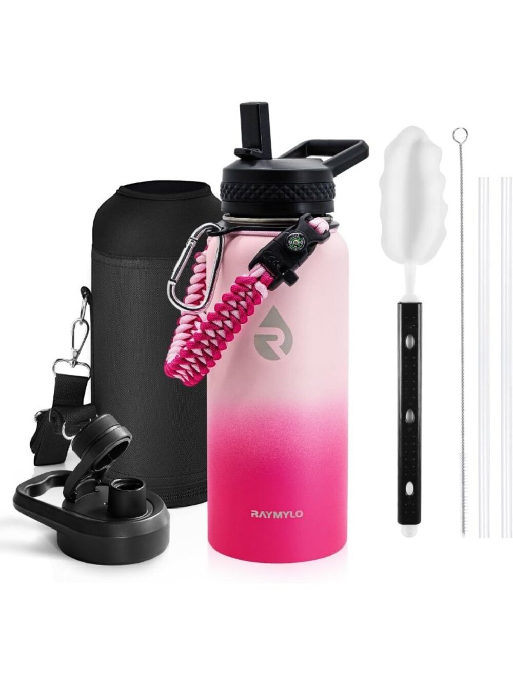 32 oz Insulated Water Bottle - Triple Wall Vacuum Stainless Steel, Keeps Drinks